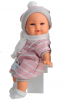 Munecas Antonio Juan 1373P Кукла-младенец Нано в розовом, плачущая мягконабивная 30 см