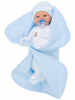 Munecas Antonio Juan 1661B Кукла-малыш Берни в голубом, мягконабивная, плач. 42 см