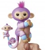 FINGERLINGS 3543 Интерактивная обезьянка Вайолет с малышом, 12 см