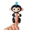 FINGERLINGS 3701A Интерактивная обезьянка ФИНН (черная), 12 см