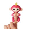 FINGERLINGS 3705A Интерактивная обезьянка БЕЛЛА (розовая), 12 см