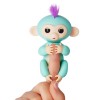 FINGERLINGS 3706A Интерактивная обезьянка ЗОЯ (зеленая), 12 см
