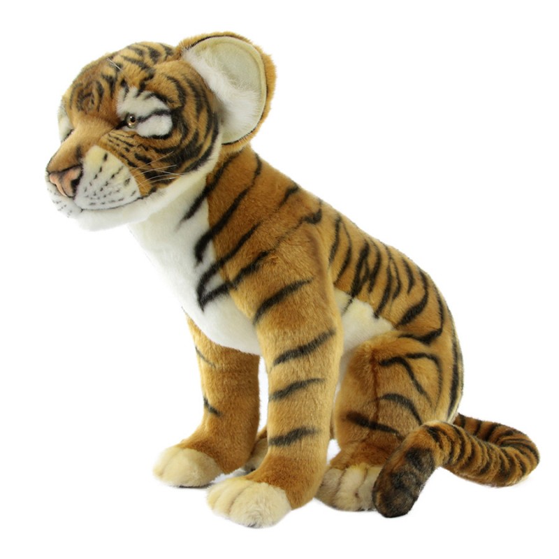 Hansa 4330 Игрушка мягкая Детеныш тигренка сидящий, 41 см