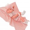 Munecas Antonio Juan 5046P Кукла-младенец Дафна в розовом, 42 см