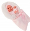 Munecas Antonio Juan 6024P Кукла-младенец Эльза в розовом, 33 см