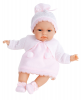 Munecas Antonio Juan 7022P Кукла-младенец Молли в розовом, озвученная, мягконабивная 34 см