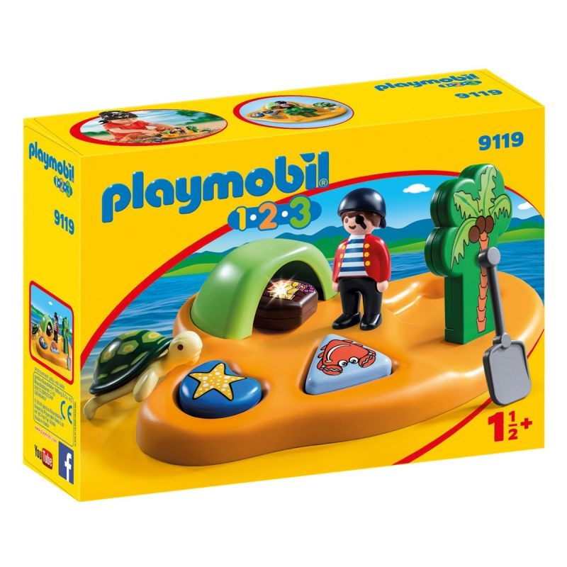 Playmobil 9119 Конструктор Плеймобил 1.2.3 Пиратский остров