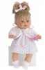 Munecas Antonio Juan 1334P Кукла-малыш Леонора в розовом, 33 см, мягконабивная, плачущая