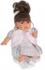 Munecas Antonio Juan 1557W Кукла-малыш Лучия в белом 37 см, мягконабивная, озвученная