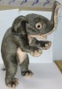 Hansa 5701 Мягкая игрушка Слоненок стоящий (цирковой), 39 см