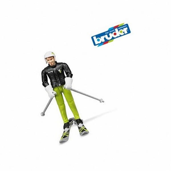 Bruder 60-040  Фигурка лыжника с аксессуарами